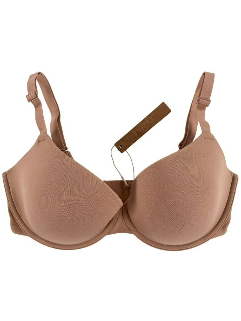 Skims Fits Everybody T-Shirt Bra Clay 34DD Adjustable Comfy Straps Underwire NEW